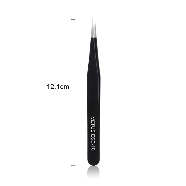 vetus eyelash extension tweezers volume lashes stainless steel tweezer esd10