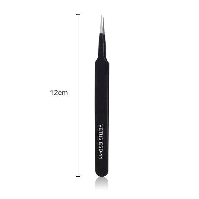 vetus eyelash extension tweezers volume lashes stainless steel tweezer esd14