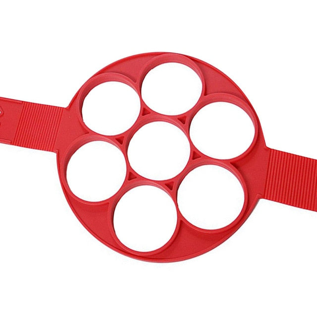pancake maker egg ring maker nonstick cooking tools silicone 7 holds