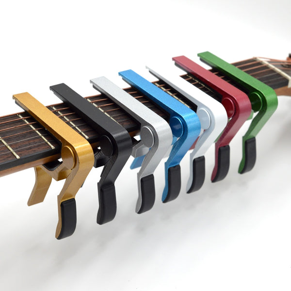 universal capo guitar accessories quick change clamp key aluminium
