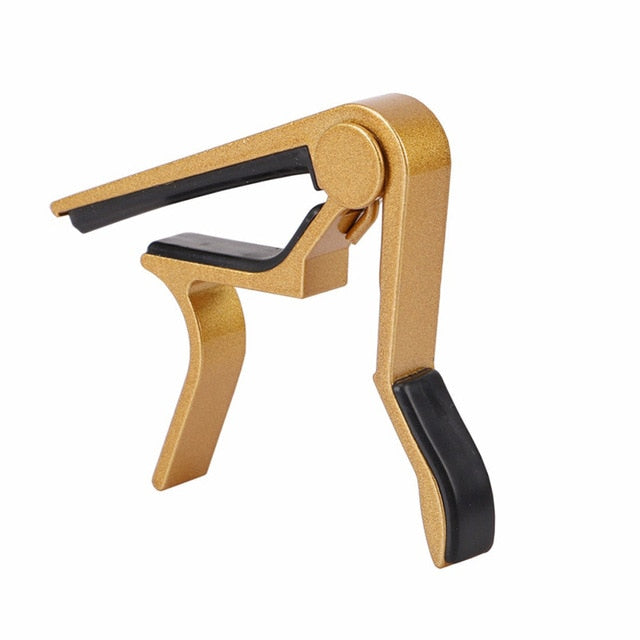 universal capo guitar accessories quick change clamp key aluminium golden
