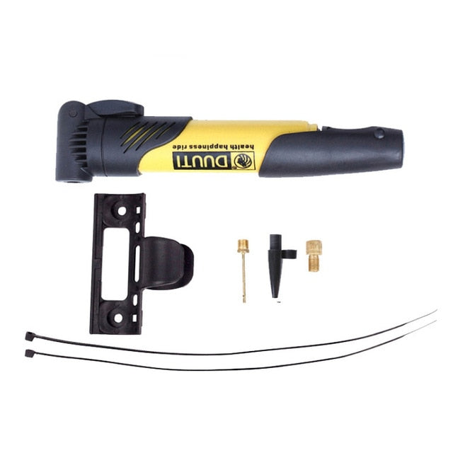 mini portable high-strength air pump bike inflator super lightweight mtb road bike cycling pump bicycle accessories new yellow