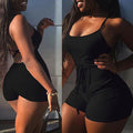 women short sling high waist jumpsuit beach playsuit  party club