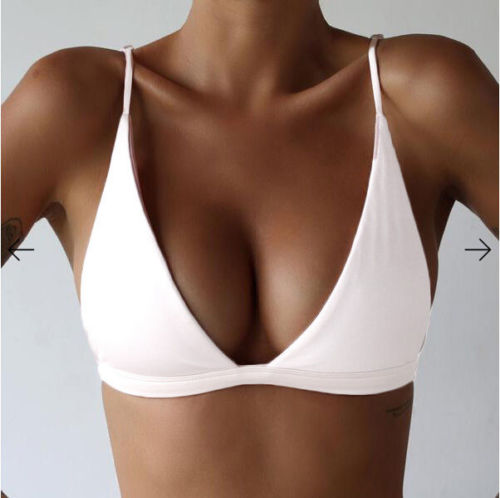 sexy women cute girl set ultrathin padded bandage bikini top swimwear