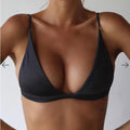 sexy women cute girl set ultrathin padded bandage bikini top swimwear
