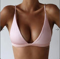 sexy women cute girl set ultrathin padded bandage bikini top swimwear