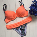 swimwear sexy bikini set suit high waist swimsuit two piece beachwear