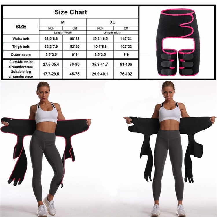 women sweat thigh trimmer high waist shaping thigh shaper