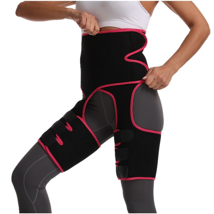 women sweat thigh trimmer high waist shaping thigh shaper