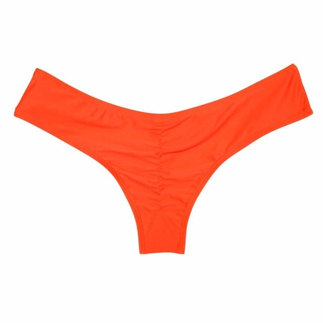 traje de baño para mujer, bragas, bikini, corbatas laterales, tanga brasileño