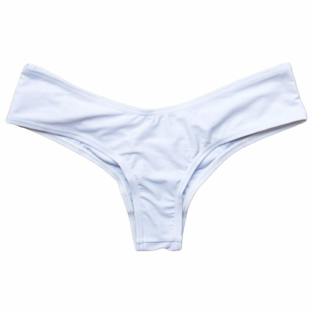 traje de baño para mujer, bragas, bikini, corbatas laterales, tanga brasileño