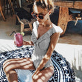 sexy striped swimsuit women push up one piece swimsuit