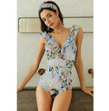 sexy striped swimsuit women push up one piece swimsuit