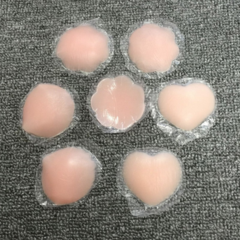 reusable women breast petals lift nipple cover invisible adhesive