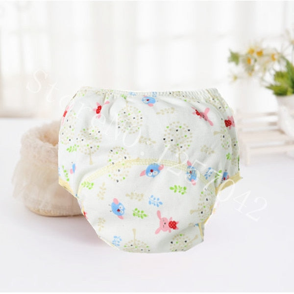 baby cotton training pants panties baby diapers reusable cloth diaper tree rabbit / 80(6 to 11kg)