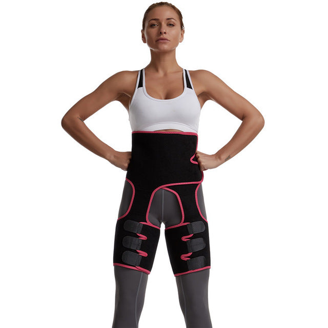 women sweat thigh trimmer high waist shaping thigh shaper