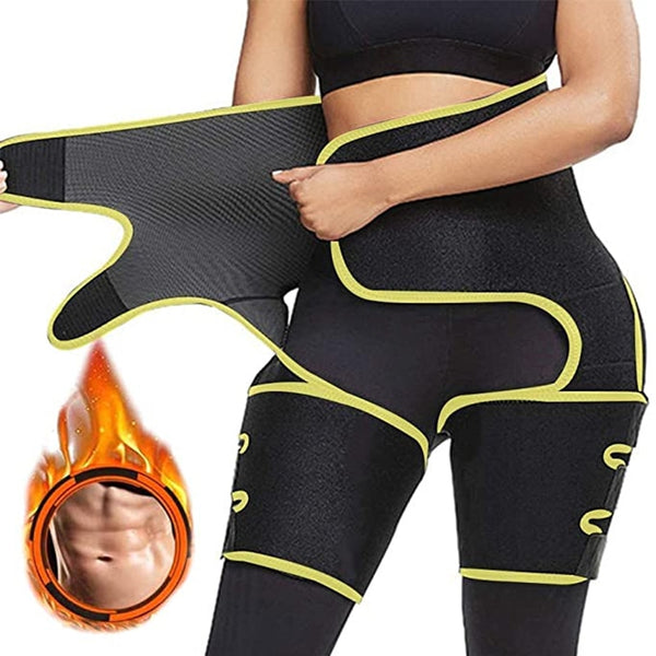 women sweat thigh trimmer high waist shaping thigh shaper