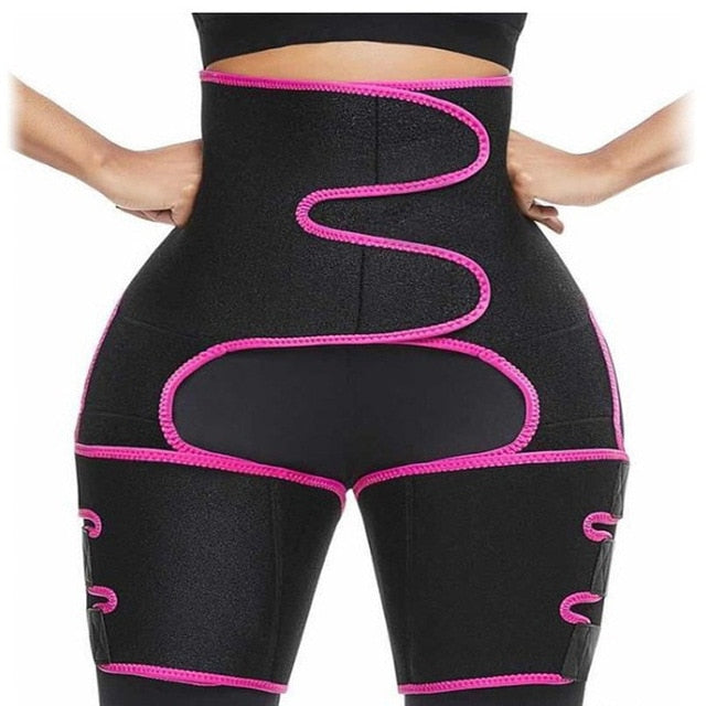 women sweat thigh trimmer high waist shaping thigh shaper