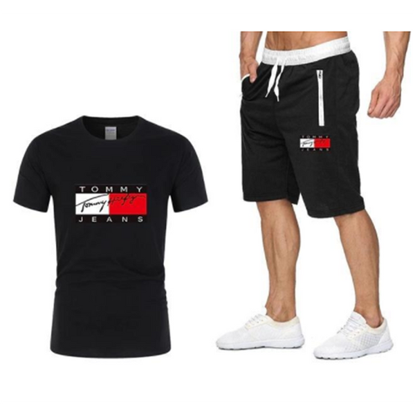 tommy hilfiger men's sport t-shirt, trousers and jogging suit.