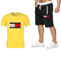 tommy hilfiger men's sport t-shirt, trousers and jogging suit.