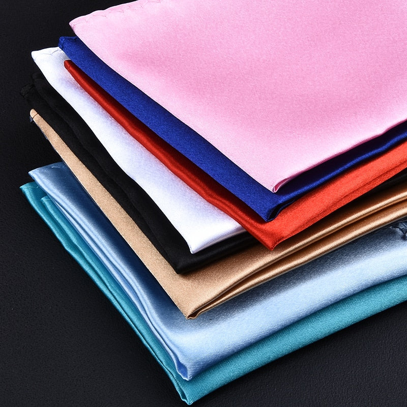 men white handkerchief suit pocket towel accessories wedding banquet anniversary commercial black red blue