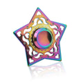 hand spinner edc fidget spinner metal rainbow spiner plum