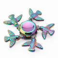 hand spinner edc fidget spinner metal rainbow spiner light grey