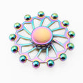 hand spinner edc fidget spinner metal rainbow spiner blue