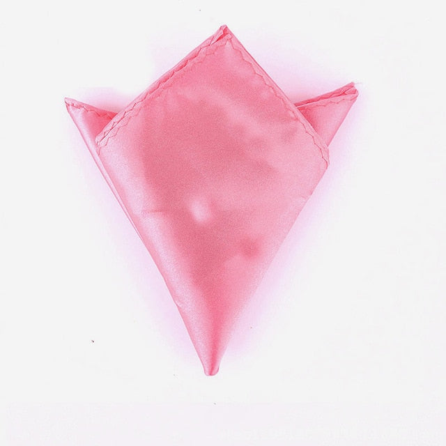 luxury 36 colors hanky men's handkerchief solid color white black red pocket square 22cm wedding business party chest towel 07