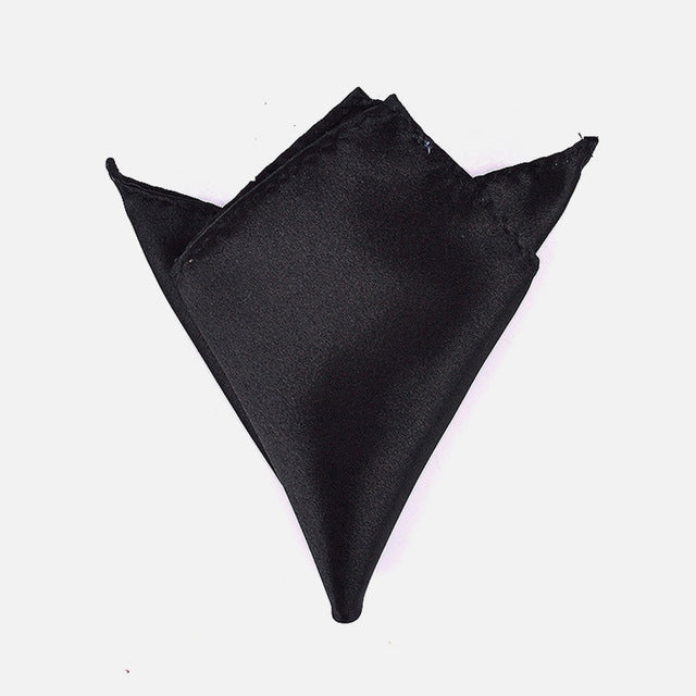 luxury 36 colors hanky men's handkerchief solid color white black red pocket square 22cm wedding business party chest towel 36