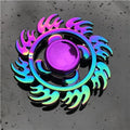 hand spinner edc fidget spinner metal rainbow spiner clear