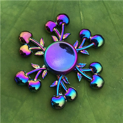 hand spinner edc fidget spinner metal rainbow spiner violet