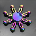 hand spinner edc fidget spinner metal rainbow spiner dark khaki